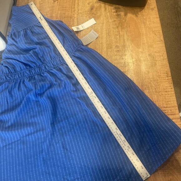 London Times Dress Womens Plus 1X Blue Striped Sleeveless Coastal Ladies NWT - Picture 10 of 11